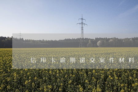 信用卡逾期递交案件材料到户籍地 信用卡逾期递交案件材料到户籍地