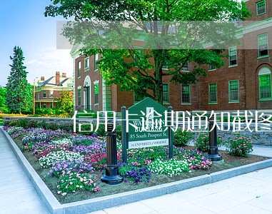 信用卡逾期通知截图