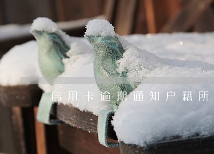 信用卡逾期通知户籍所在地村委