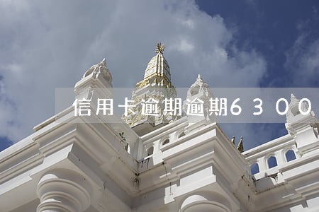 信用卡逾期逾期6300 信用卡逾期逾期6300