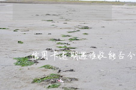 信用卡逾期遇催收能否分期 信用卡逾期遇催收能否分期