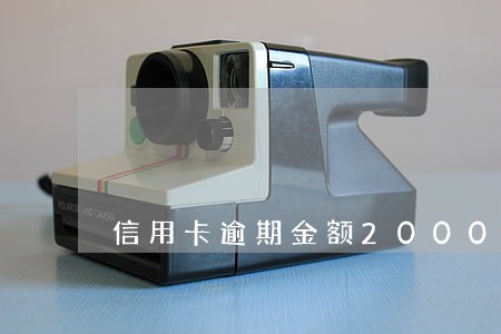 信用卡逾期金额2000元