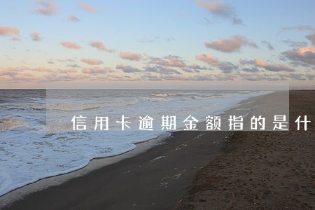 信用卡逾期金额指的是什么情况 信用卡逾期金额指的是什么情况