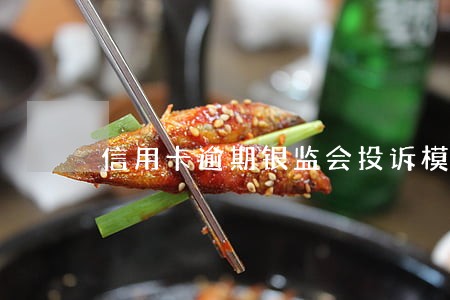 信用卡逾期银监会投诉模板 信用卡逾期银监会投诉模板