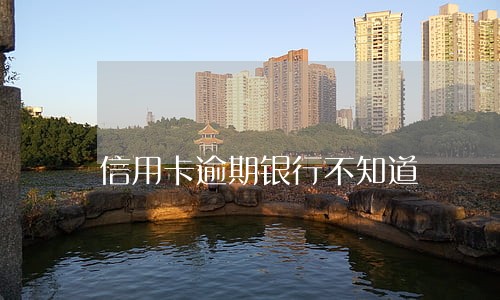 信用卡逾期银行不知道