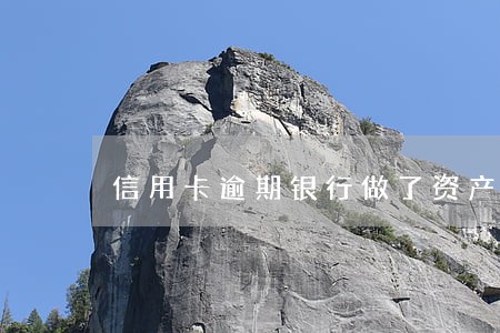 信用卡逾期银行做了资产保全