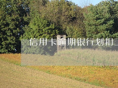 信用卡逾期银行划扣工资卡 信用卡逾期银行划扣工资卡