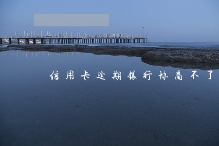 信用卡逾期银行协商不了怎么办 信用卡逾期银行协商不了怎么办