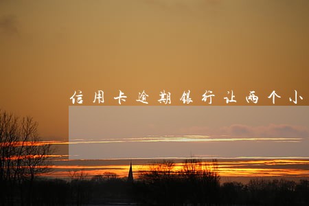 信用卡逾期银行让两个小时还
