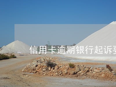 信用卡逾期银行起诉要什么条件 信用卡逾期银行起诉要什么条件