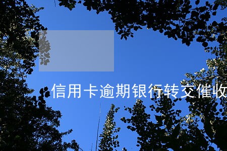 信用卡逾期银行转交催收 信用卡逾期银行转交催收