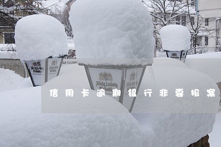信用卡逾期银行非要报案怎么处理