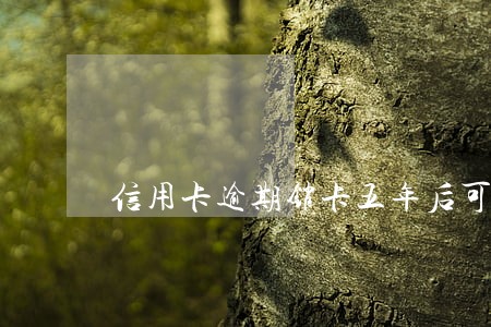 信用卡逾期销卡五年后可以申请吗 信用卡逾期销卡五年后可以申请吗