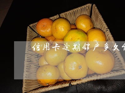 信用卡逾期销户多久能办信用卡