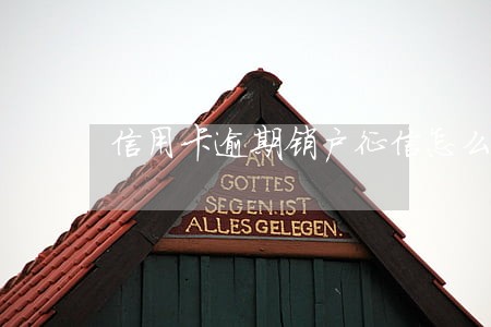 信用卡逾期销户征信怎么提现
