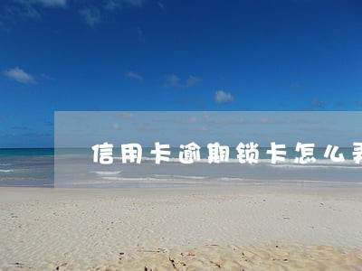 信用卡逾期锁卡怎么弄