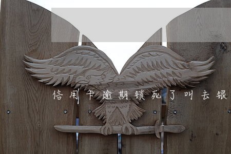 信用卡逾期锁死了叫去银行