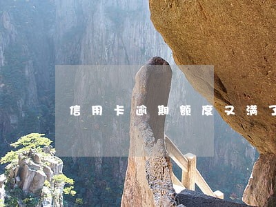 信用卡逾期额度又满了 信用卡逾期额度又满了