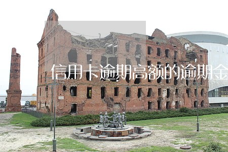 信用卡逾期高额的逾期金怎么办