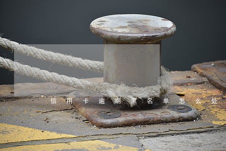 信用卡逾期黑名单怎么处理 信用卡逾期黑名单怎么处理