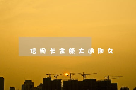信用卡金额大逾期久 信用卡金额大逾期久