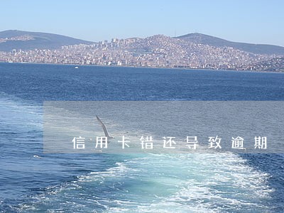 信用卡错还导致逾期 信用卡错还导致逾期