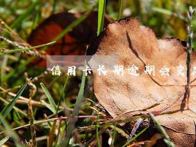 信用卡长期逾期会变成老赖嘛