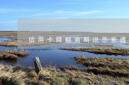 信用卡降额逾期说恶意透支