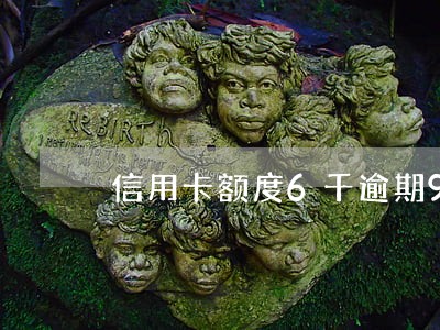 信用卡额度6千逾期90天 信用卡额度6千逾期90天