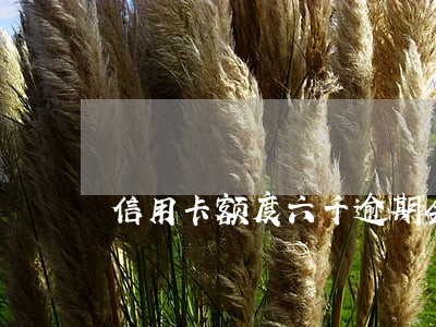信用卡额度六千逾期会不会做牢
