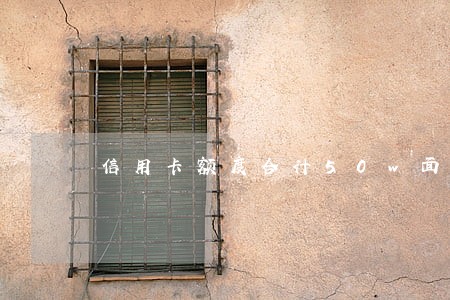 信用卡额度合计50w面临逾期