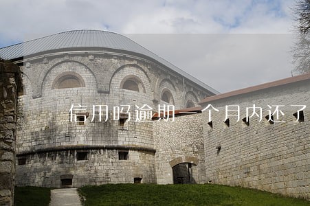 信用吗逾期一个月内还了 信用吗逾期一个月内还了