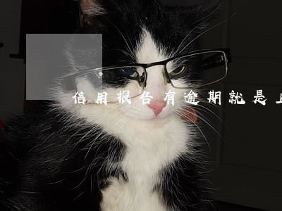 信用报告有逾期就是上征信吗 信用报告有逾期就是上征信吗