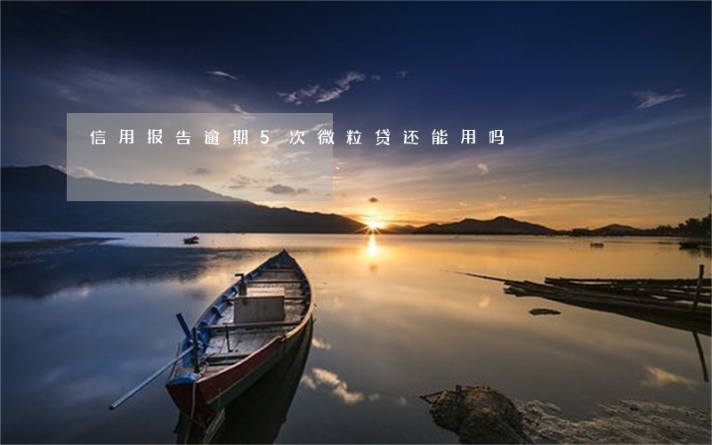 信用报告逾期5次微粒贷还能用吗