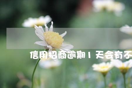 信用招商逾期1天会有不良记录吗 信用招商逾期1天会有不良记录吗