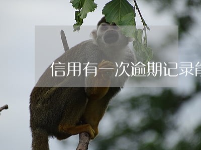 信用有一次逾期记录能贷款买车 信用有一次逾期记录能贷款买车