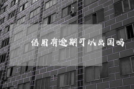 信用有逾期可以出国吗 信用有逾期可以出国吗