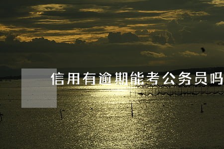 信用有逾期能考公务员吗 信用有逾期能考公务员吗