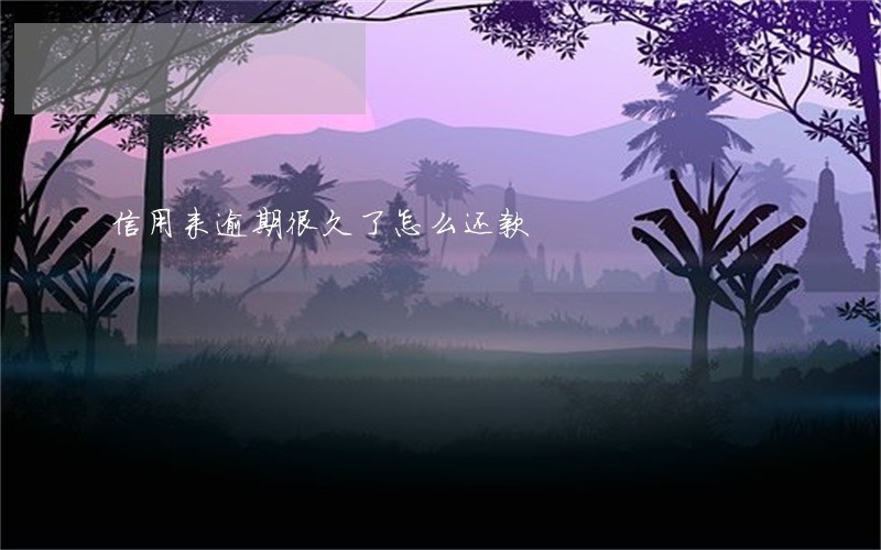 信用来逾期很久了怎么还款 信用来逾期很久了怎么还款