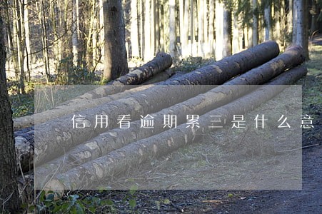 信用看逾期累三是什么意思 信用看逾期累三是什么意思