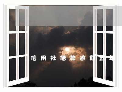 信用社借款逾期五年 信用社借款逾期五年