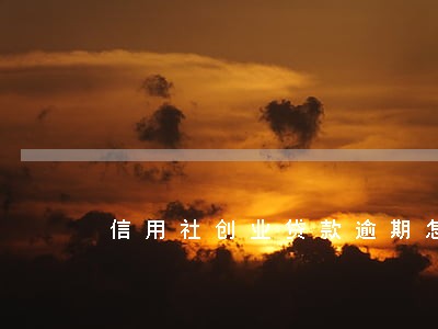 信用社创业贷款逾期怎么办理 信用社创业贷款逾期怎么办理