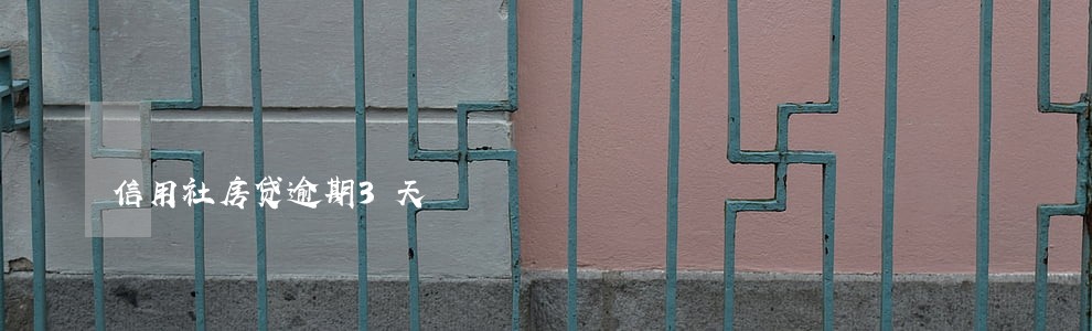 信用社房贷逾期3天 信用社房贷逾期3天