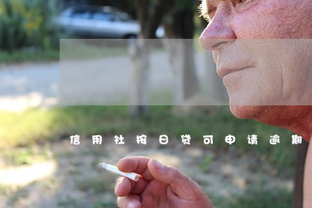 信用社按日贷可申请逾期吗