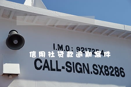 信用社贷款逾期案件 信用社贷款逾期案件