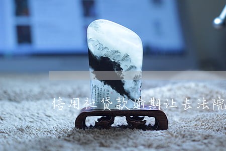 信用社贷款逾期让去法院协商