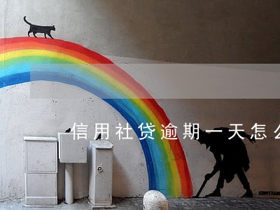 信用社贷逾期一天怎么办 信用社贷逾期一天怎么办