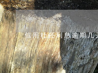 信用社还利息逾期几天算逾期 信用社还利息逾期几天算逾期