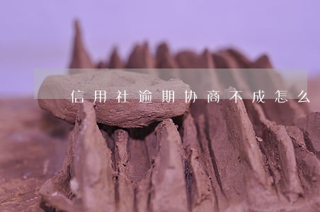 信用社逾期协商不成怎么办 信用社逾期协商不成怎么办