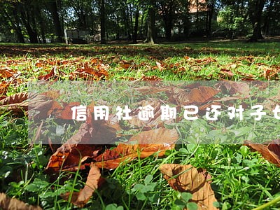信用社逾期已还对子女有影响 信用社逾期已还对子女有影响